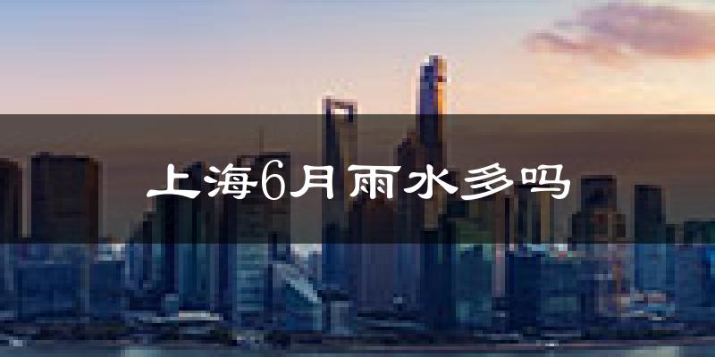 上海6月雨水多吗?