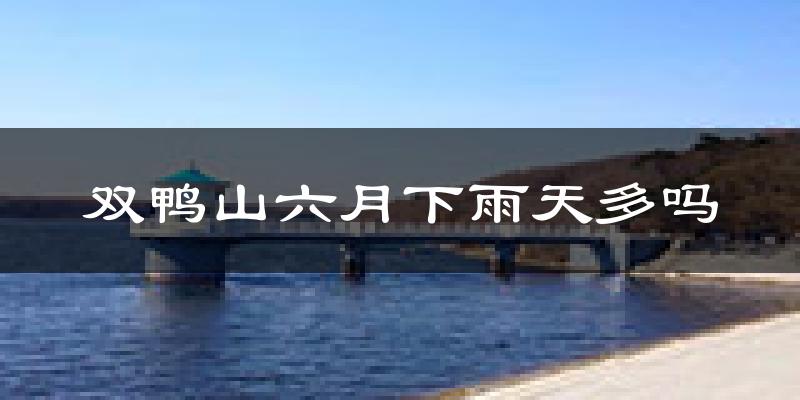 双鸭山六月下雨天多吗?双鸭山6月份降雨量多少?