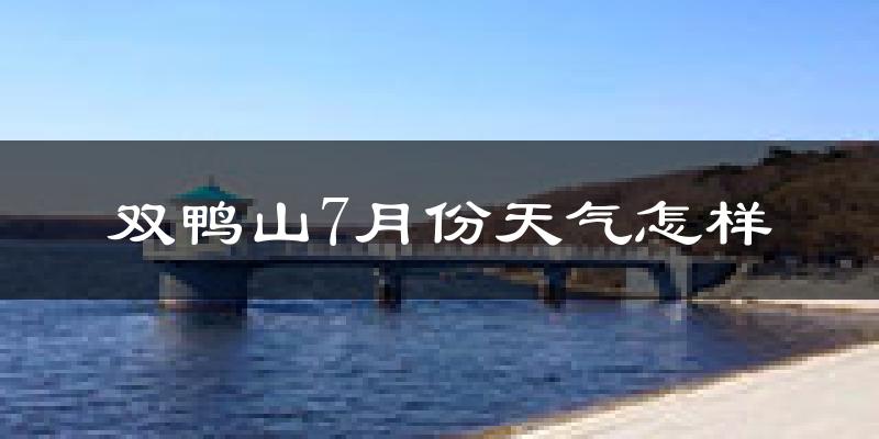 双鸭山市7月份天气如何?很热吗?