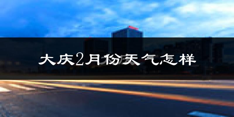 大庆市2月份天气如何?很冷吗?