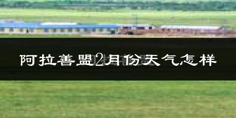 阿拉善盟2月份天气如何?很冷吗?