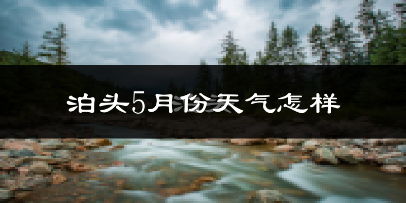 泊头市5月份天气如何?很热吗?