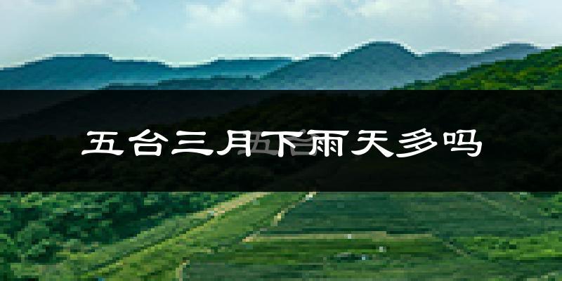五台三月下雨天多吗?五台3月份降雨量多少?