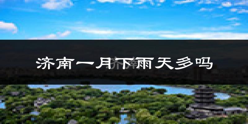 济南一月下雨天多吗?济南1月份降雨量多少?