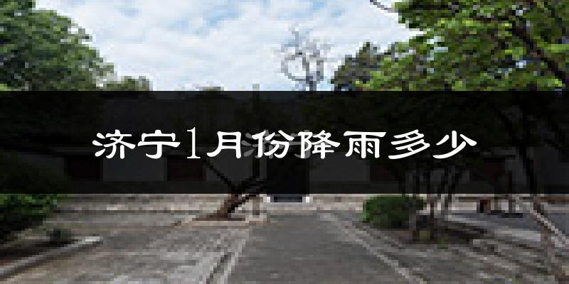济宁1月份降雨多少?