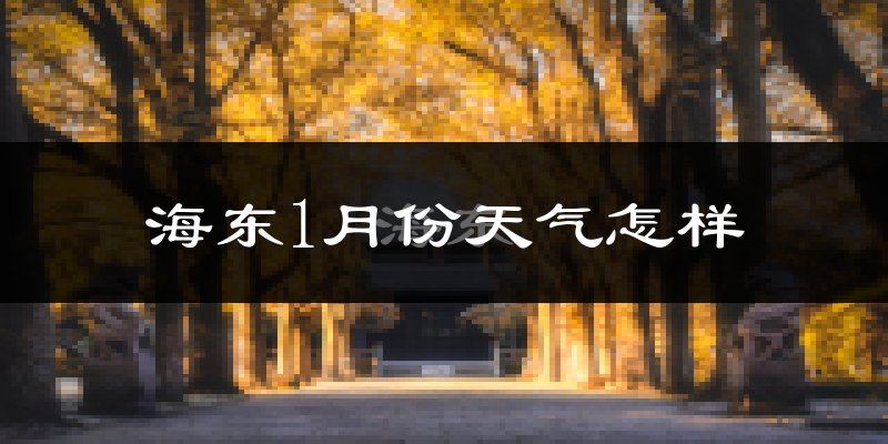 海东市1月份天气如何?很冷吗?