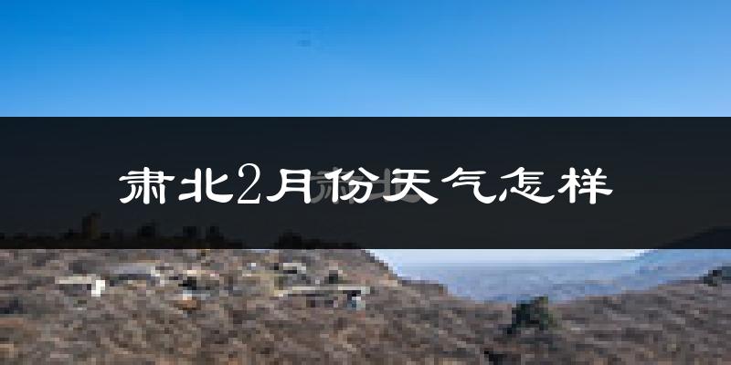 肃北蒙古族自治县2月份天气如何?很冷吗?