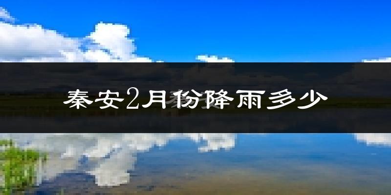 秦安2月份降雨多少?