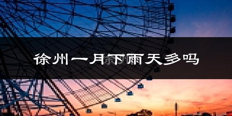 徐州一月下雨天多吗?徐州1月份降雨量多少?