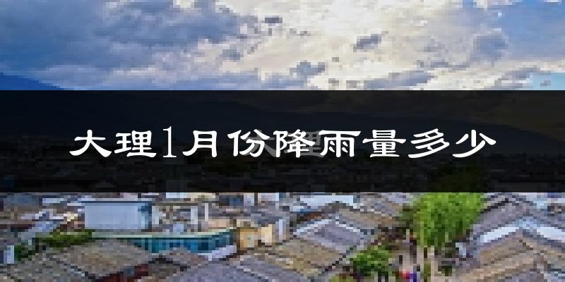 大理1月份降雨量多少?大理一月下雨多吗?