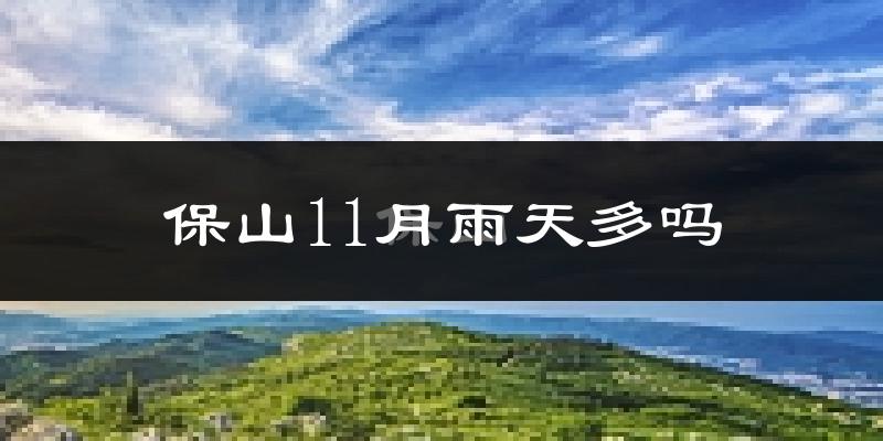 保山11月雨天多吗?
