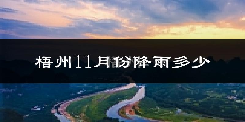 梧州11月份降雨多少?