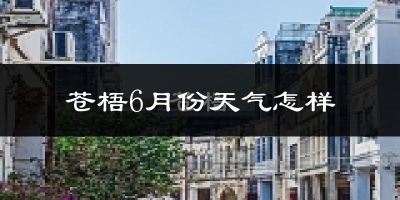 苍梧县6月份天气如何?很热吗?
