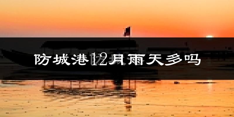 防城港12月雨天多吗?