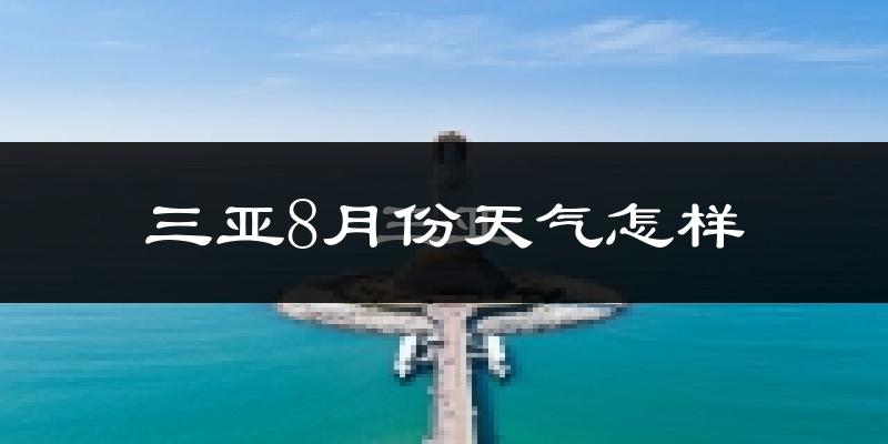 三亚市8月份天气如何?很热吗?